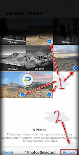 استرجاع الصور المحذوفة من الايفون من سلة المهملات
