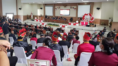  DPRD Minsel Gelar Paripurna Peringatan HUT ke-19 Kabupaten Minsel