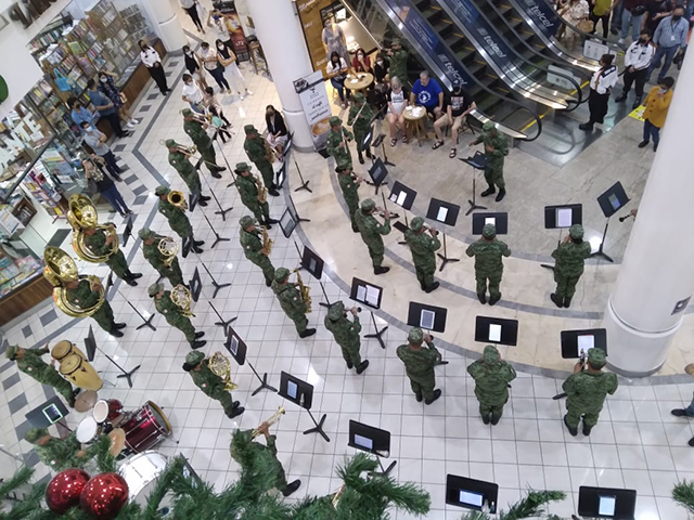Flashmob de la Banda de Música de la X Región Militar