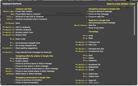 Keyboard shortcut  gmail