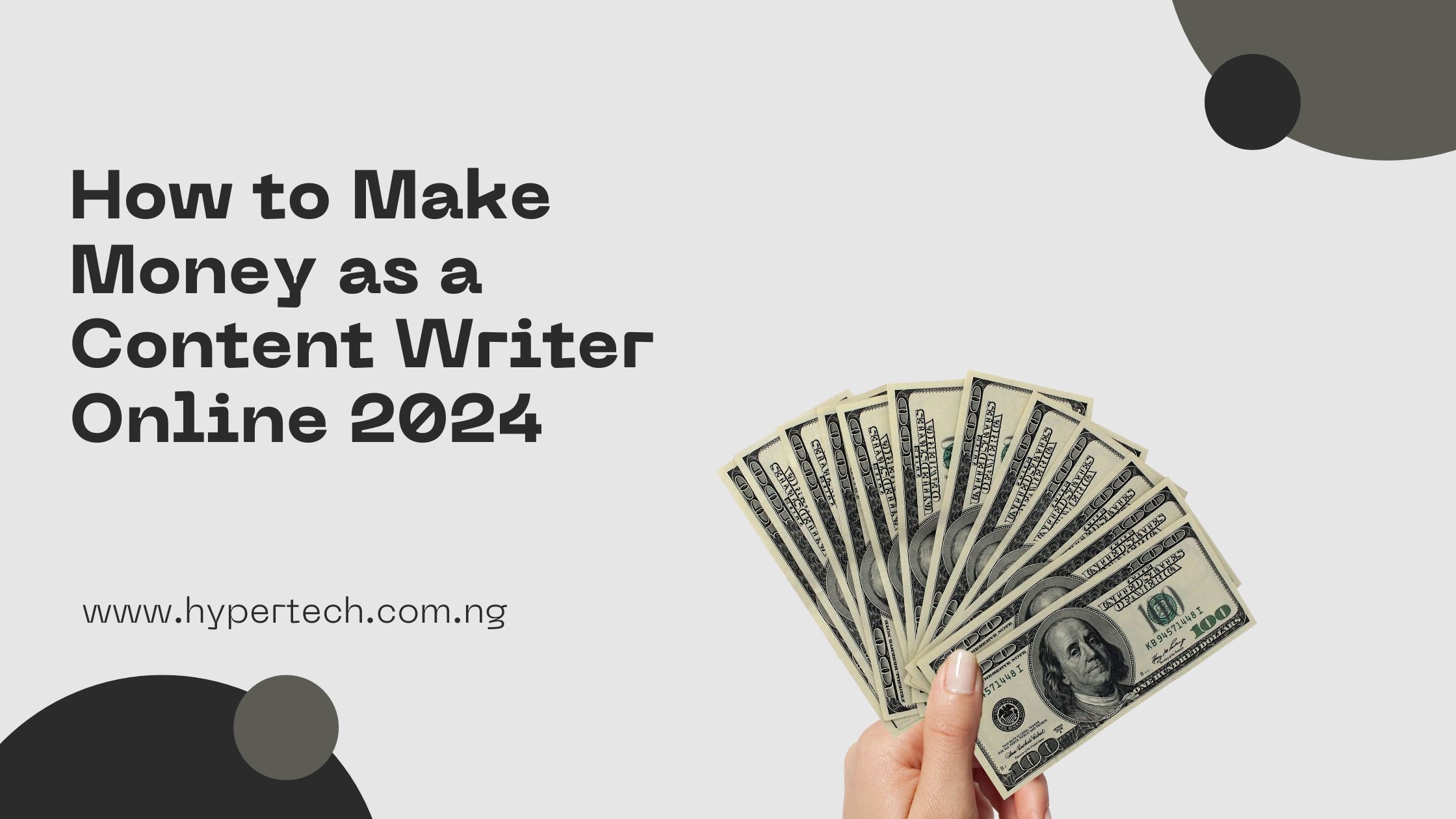 How to Make Money as a Content Writer Online 2024