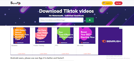 SaveTik - Download Tiktok Videos Online Without Watermark