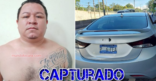 El Salvador: Capturan a extorsionista de la 18R alias "Chele" y le incautan un vehículo