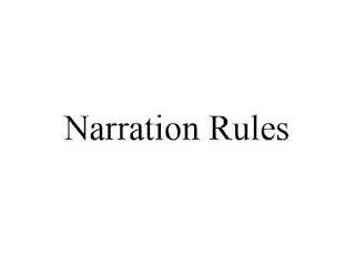 Narration Changing rules