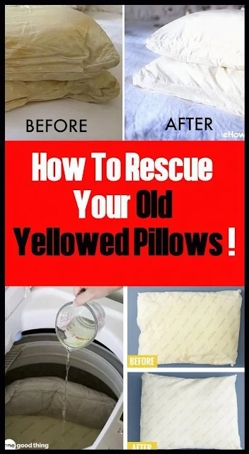 Whiten Your Old Yellowish Pillows !