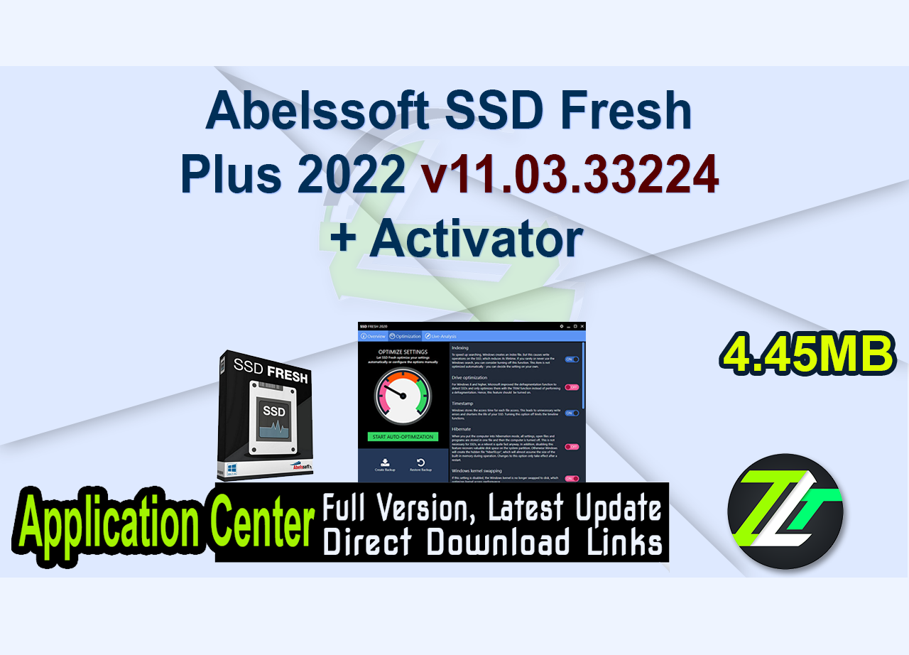 Abelssoft SSD Fresh Plus 2022 v11.03.33224 + Activator