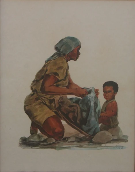 La madre lavandera, Madres Dominicanas, series, 1964-1974