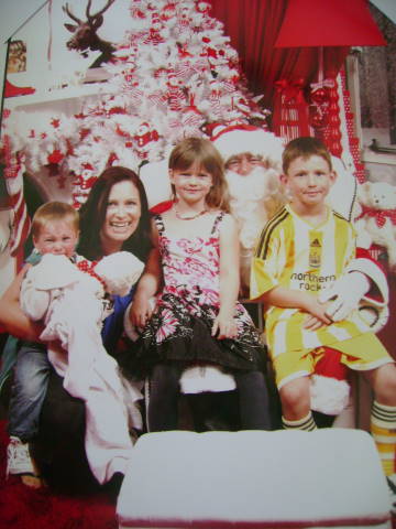Santa Photo with family 2009