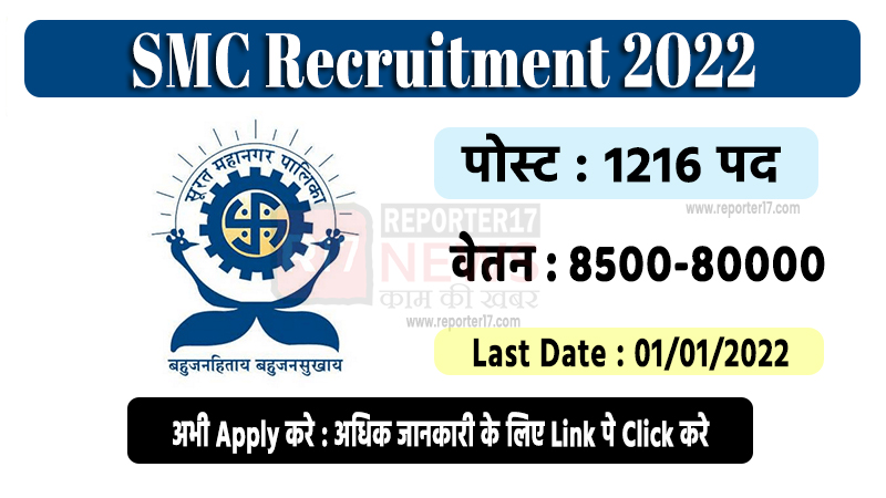 Surat Municipal Corporation Recruitment 2022