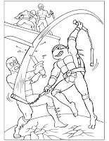 Ninja Turtles coloring page for kids
