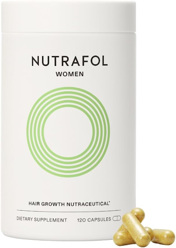 Nutrafol is a highly-rated supplement that uses a blend of botanical ingredients that help to improve hair growth, thickness, and scalp health.