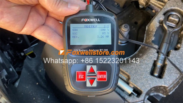 Foxwell BT100 Battery Tester Review  08