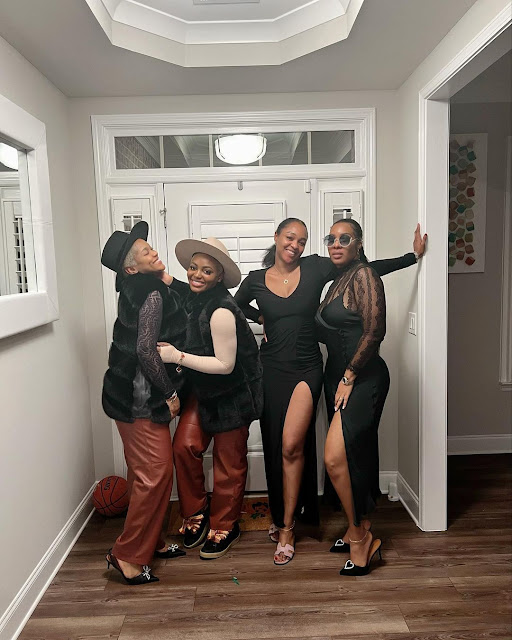 Lovely Photos of Paul Okoye and Peter okoye wives are they come together to celebrate thanksgiving (Photos)