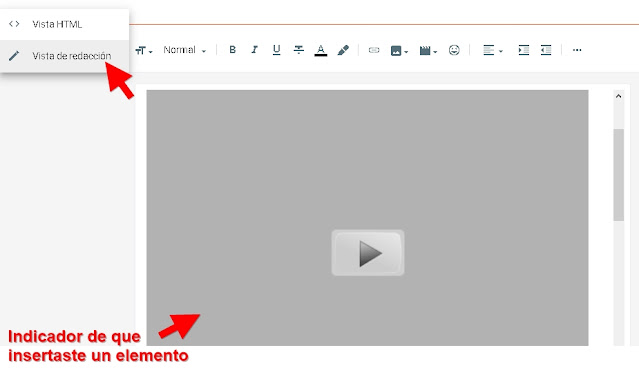 Pega el código 2 ¿Cómo insertar un PDF en blogger usando Google Drive? Paso a paso.
