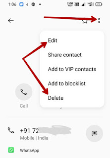 delete contact