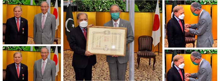 Japan confers “Order of Rising Sun, Gold Rays with Rosette” upon Feroz Alam Shah