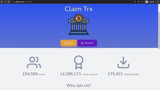 How To Online Cypto Earnings from ClaimTrx - Ads View Earn PTC Earn Faucet and Short Links Earn