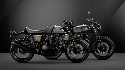 It is not every day that a motorcycle manufacturer turns 120 years old. Royal Enfield has made it and is celebrating this anniversary with two special models based on the Interceptor 650 and the Continental GT 650. And they should develop into real collector's items, because their edition is extremely limited.  Extremely limited edition A total of only 480 copies will be built. Of these, 120 units will be distributed to the markets in Europe, India, Southeast Asia and America. At the end of the splitting, there are only 60 Continental GT 650 and 60 Interceptor INT 650 left for each market.  Given the milestone and exclusivity, the 120th Anniversary Editions of the Interceptor 650 and Continental GT 650 were designed and handcrafted by the company's teams in the UK and India. The appearance of the special editions is emphasized by the color of the tank in black and chrome. To complement the black chrome-plated tanks, both the Continental GT 650 and Interceptor 650 feature completely blackened components for the first time, with the engine, mufflers and other elements in a range of black color schemes. The motorcycles are also equipped with various original motorcycle accessories. These include windshields, engine protection bars, heel guards, touring and handlebar end mirrors, all as blackened versions.  Handmade plaques  The 120th Year Anniversary Edition is rounded off with a unique, handcrafted tank emblem made of die-cast brass. In addition, the Interceptor 650 and Continental GT 650 in the 120th Year Anniversary Edition will also feature the legendary, hand-painted Royal Enfield pinstripe.  To further increase the exclusivity of each example, the fuel filler cap will have the unique serial number of each motorcycle, which indicates that it is one of 60 unique motorcycles in one of the four regions of the world mentioned. In addition, the motorcycles are provided with a sticker on the side fairing, which is a special ode to the 120 years of Royal Enfield.  The 120 copies of the limited edition will be available on the European market in the first quarter of 2022. The prices and the way of marketing will be announced in the new year.  CONCLUSION Royal Enfield celebrates 120 years. For the anniversary, the Indians are launching extremely limited special models of the Interceptor and the Continental.