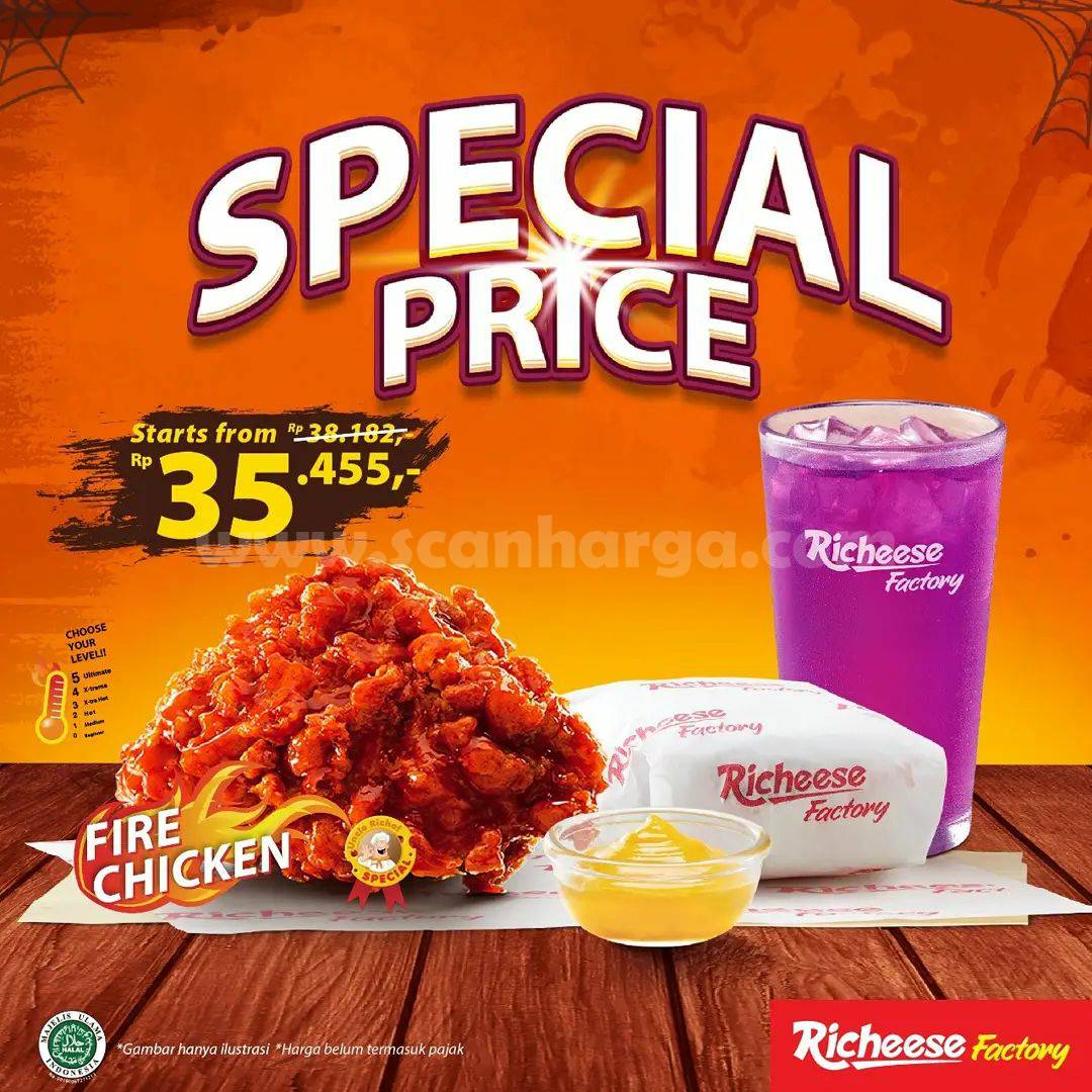 Promo Richeese Factory Hari ini - Special Price mulai Rp 35.455,- saja
