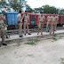 किसान फ्रंट के रेल चक्का जाम के आह्वान पर रेवती स्टेशन पर मुस्तैद रही पुलिस फोर्स 