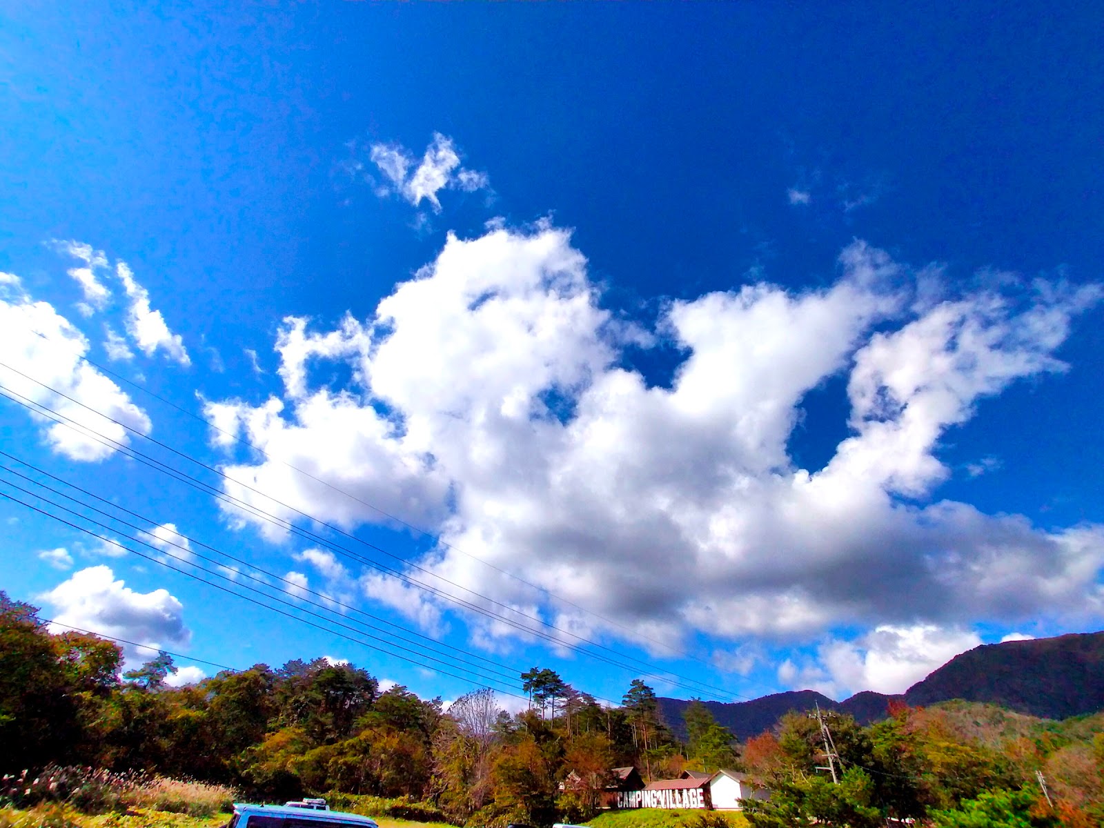 青空に広がる雲は圧巻です。