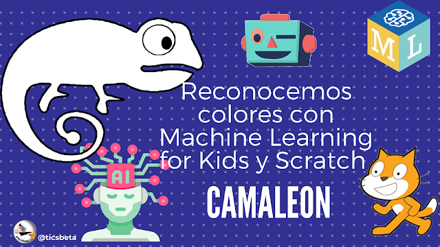 Proyecto Camaleon. Reconocimiento de colores en una imagen de fondo con Machine Learning for Kids. 