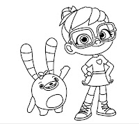 Abby Hatcher & Bozzly Coloring pages