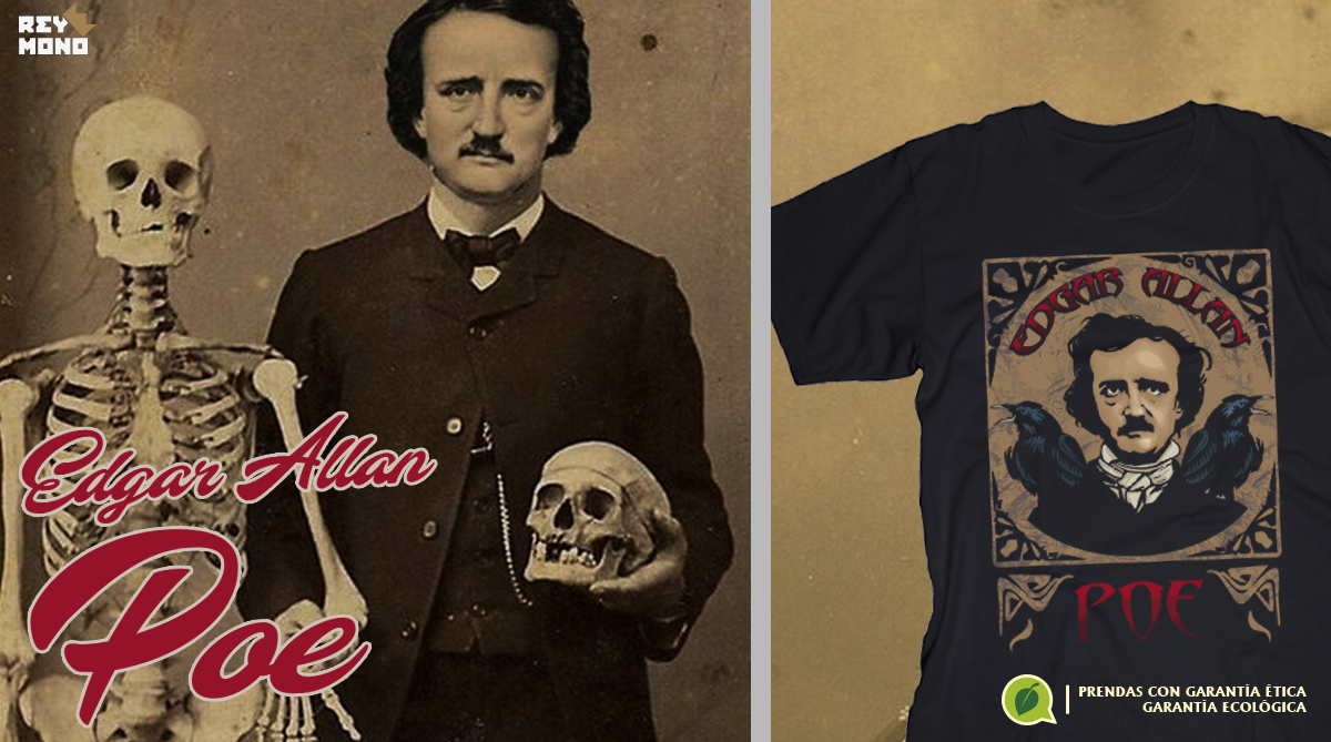La camiseta de Edgar Allan Poe de Rey Mono Camisetas