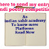 Where to send my entry for Hindi poetry competition?