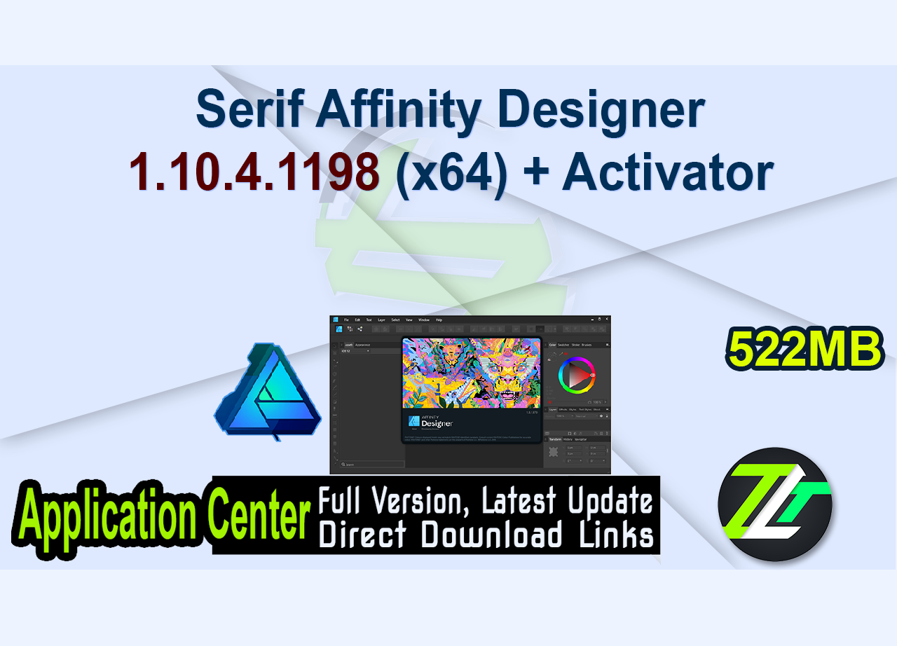 Serif Affinity Designer 1.10.4.1198 (x64) + Activator