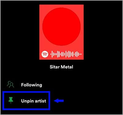 4-unpin-artist-spotify