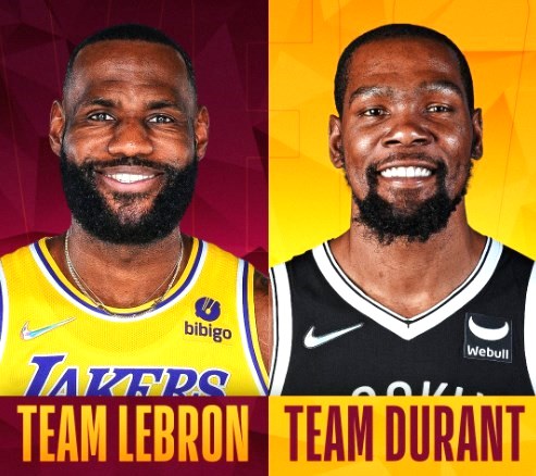 Starter dan Kapten NBA All-Star Game 2022, Starter NBA All-Star Game 2022, Kapten NBA All-Star Game 2022, Captain NBA All-Star Game 2022, NBA All Star Game 2022, nba all-star 2022 voting, NBA All-Star 2022 voting results, starters nba all star game, team lebron, team durant, lebron james, kevin durant, NBA