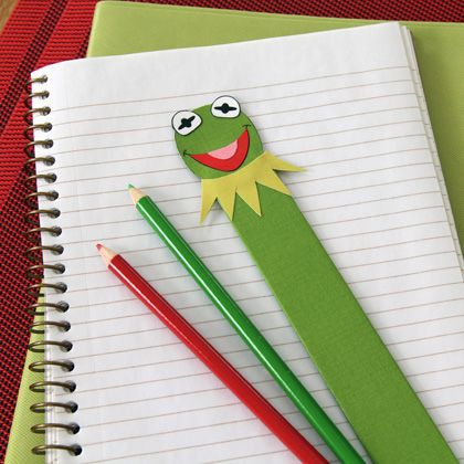 Kermit Bookmark Craft