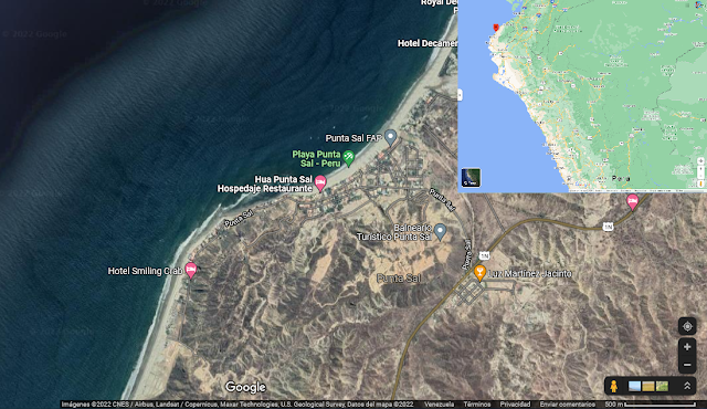 Coordenadas geograficas de Punta Sal