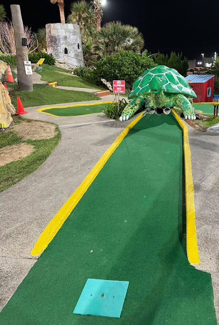 Magic Carpet Golf Miniature Golf course in Galveston Texas. Photo by Christopher Gottfried, 25th October 2021