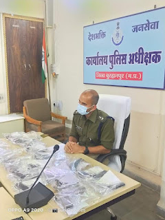 बुरहानपुर पुलिस की अवैध हथियार सप्लाय के विरुद्ध बड़ी कार्यवाही