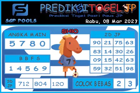 Prediksi Togel Singapura JP Rabu 08 Maret 2023