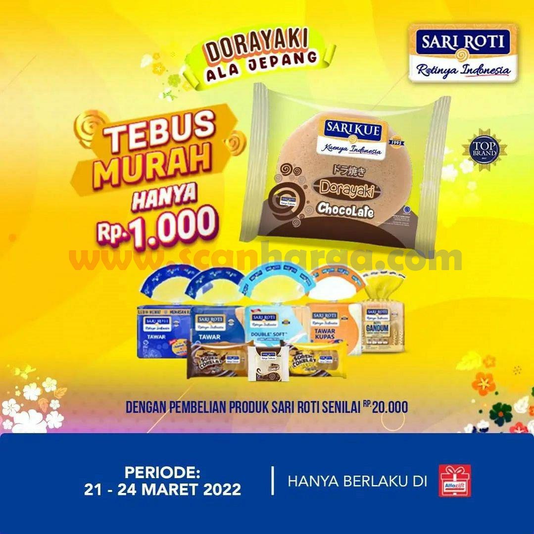 Promo SARI ROTI TEBUS MURAH Dorayaki Coklat Hanya Rp. 1.000,-