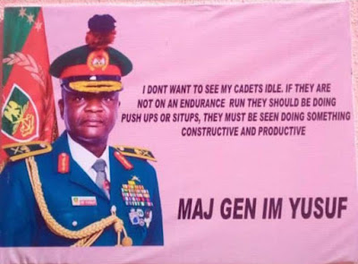 NDA Commandant Maj Gen IM yusuf