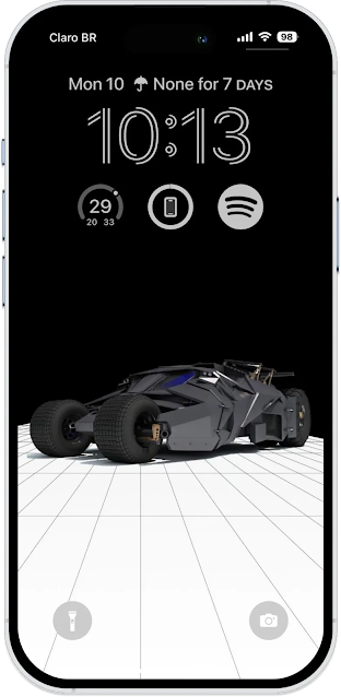 HD WALLPAPER PHONE - BATMAN MOBILE TUMBLER