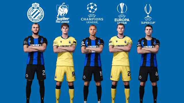 Club Brugge KV 2021-2022 Kitpack For eFootball PES 2021