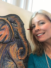 I love painting Elephants! Great Matriarchs.