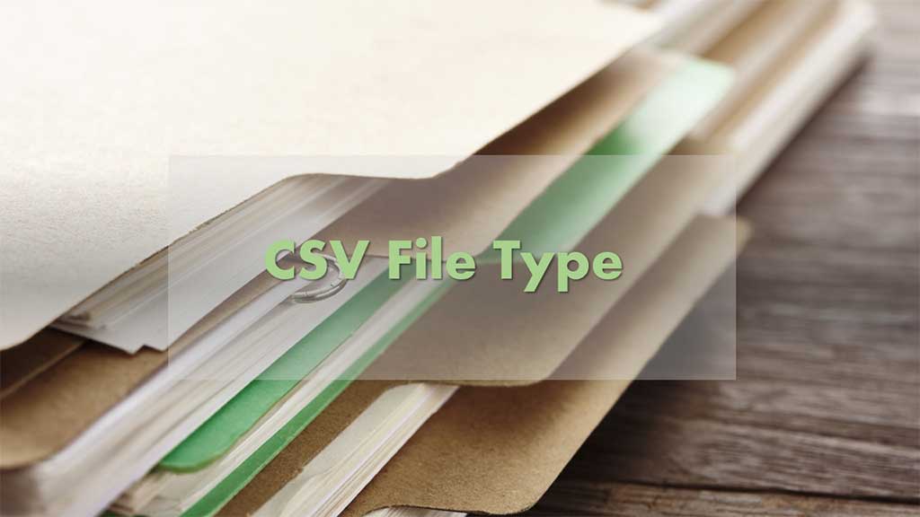 CSV file type