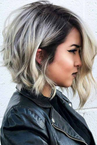 #asymmetricalbobhairstyles