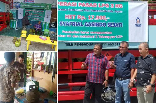 Pantau Operasi Pasar LPG 3 Kg di Agam,  Hiswana Migas Pastikan Tepat Sasaran