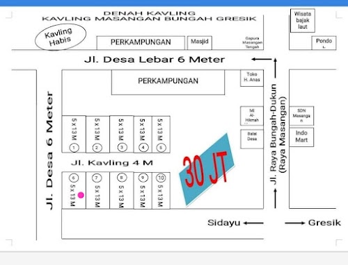 Tanah Kapling Murah Di Gresik