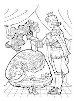 Princes and princess coloring page