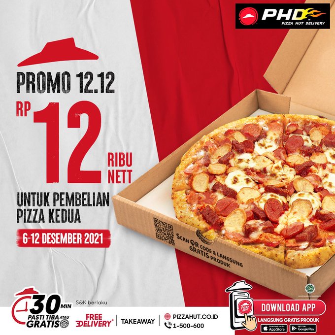 Spesial Meaty Pizza Regular Hanya 12 Ribu (Promo PHD 12.12) s.d 12 Des 2021