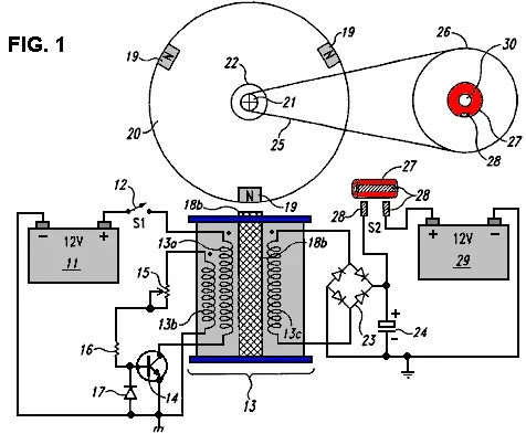 John Bedini's US Patent 6,545,444