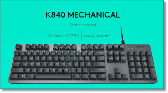 keyboard gaming logitech k840